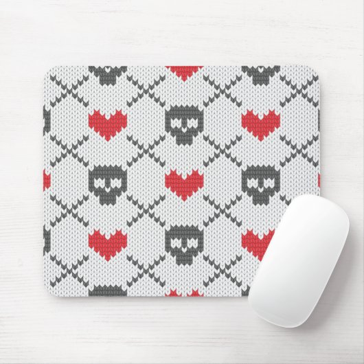 Breittenpatroon met schedels muismat (Met muis)