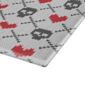 Breittenpatroon met schedels snijplank (Hoek)