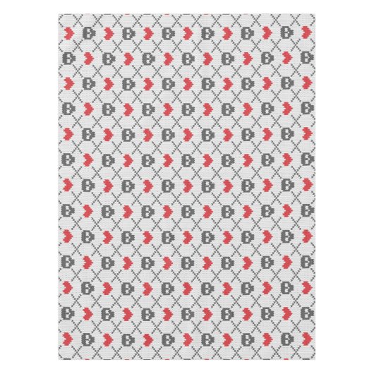 Breittenpatroon met schedels tafelkleed (Voorkant)