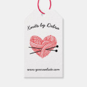 Breiwinkel • Garen / Vezelkunstenaar Handgemaakt Cadeaulabel (Voorkant)