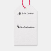 Breiwinkel • Garen / Vezelkunstenaar Handgemaakt Cadeaulabel (Achterkant)