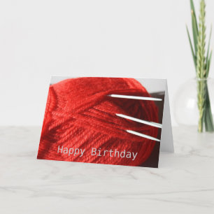 Breiwol Happy Birthday Kaart