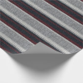 Breiwol: rode, witte strepen. cadeaupapier (Hoek)