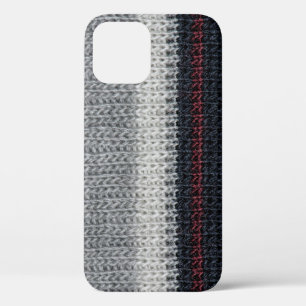 Breiwol: rode, witte strepen. Case-Mate iPhone case