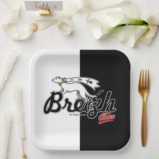 Breizh Atao Papieren Bordje (Huwelijk)