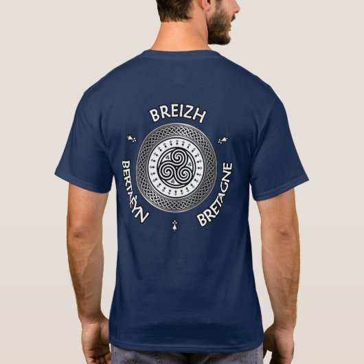 Breizh | Bertaeyn | Bretagne Tris & Knot T-shirt (Achterkant)