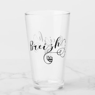 Breizh Flag in Heart, Brittany, Breton Language Glas