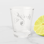 Breizh Flag in Heart, Brittany, Breton Language Shot Glas (Achterkant)