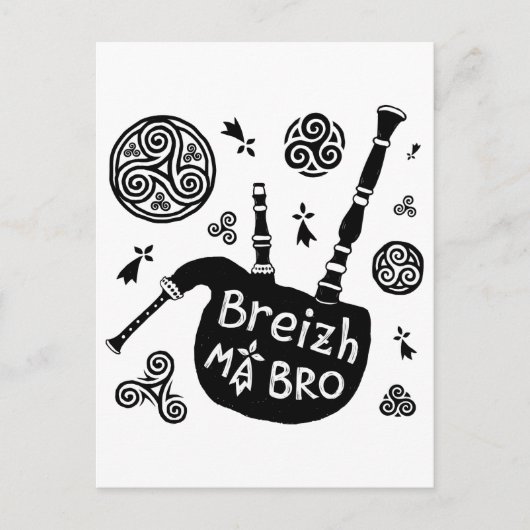 Breizh ma Bro Briefkaart (Voorkant)