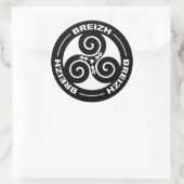 Breizh Triskel Ronde Sticker (Tas)