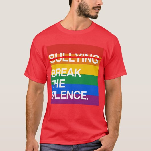 BREK DE SILENTIE OP BULLYING T-SHIRT (Voorkant)