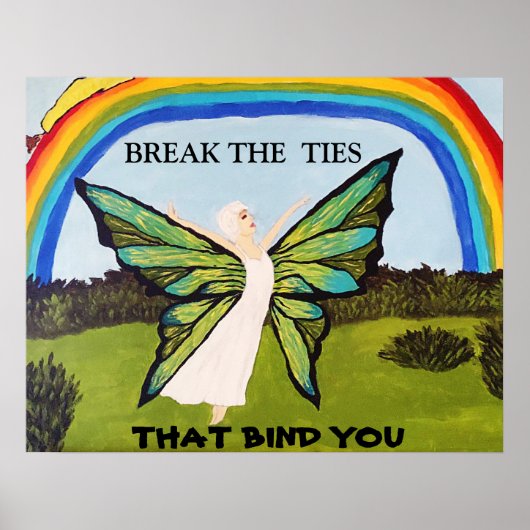 BREK DE STROPDASSEN DIE U POSTER BINDEN (Voorkant)