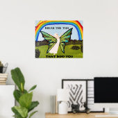 BREK DE STROPDASSEN DIE U POSTER BINDEN (Thuiskantoor)