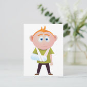 Breken Arm Briefkaart (Staand voorkant)