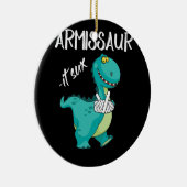 Breken arm dinosaur it sux keramisch ornament (Rechts)