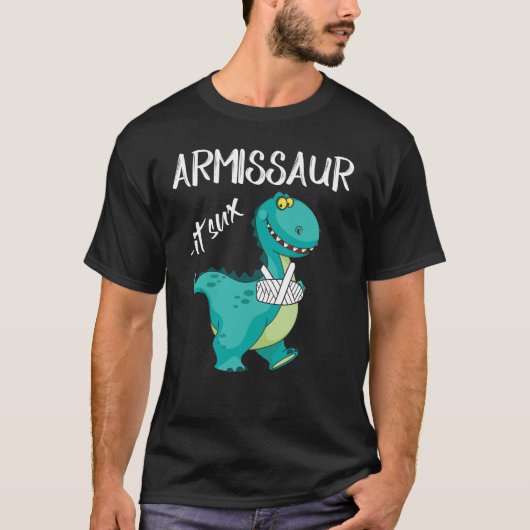 Breken arm dinosaur it sux t-shirt (Voorkant)