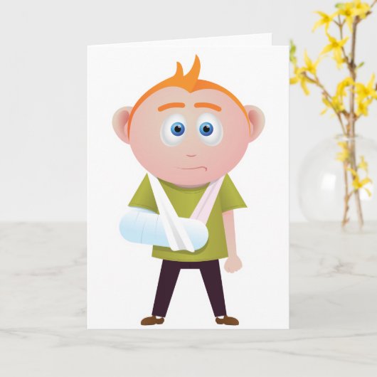 Breken Arm Kaart (Gele Bloem)