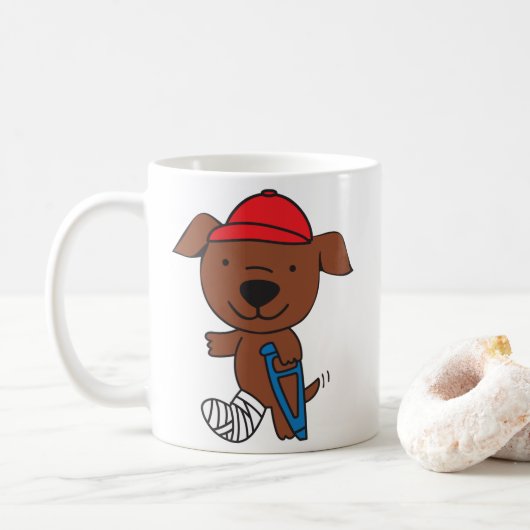 Breken been Dog Koffiemok (Met donut)