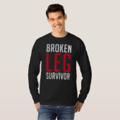 Breken been Survivor letsel T-shirt (Voorkant volledig)