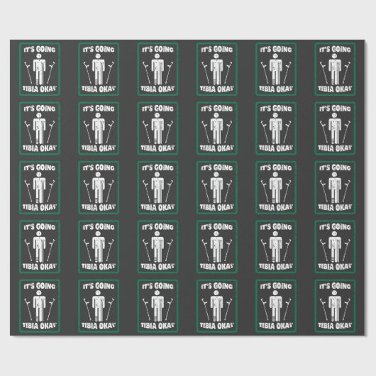 Breken been Tibia Oke, snel goed cadeau Cadeaupapier (Vlak)