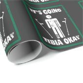 Breken been Tibia Oke, snel goed cadeau Cadeaupapier (Rol Hoek)