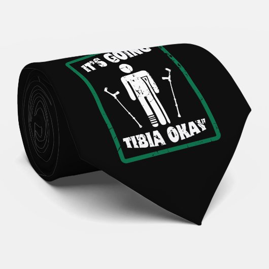 Breken been Tibia Oke, snel goed cadeau Stropdas (Opgerold)