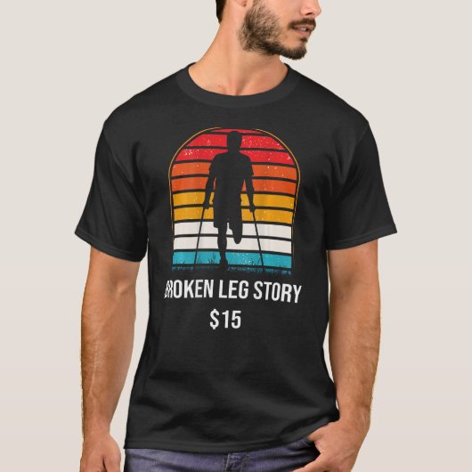 Breken been verhaal 15 BACKPRINT gebroken bot T-shirt (Voorkant)