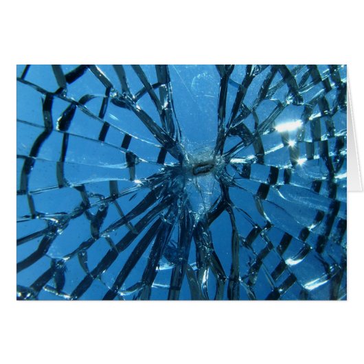 Breken blauw glas (Voorkant Horizontaal)