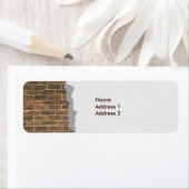 Breken Brick-label voor wandtapkeur Etiket (Insitu)