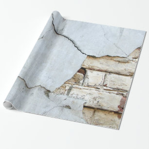 Breken Concrete blokmuur Cadeaupapier