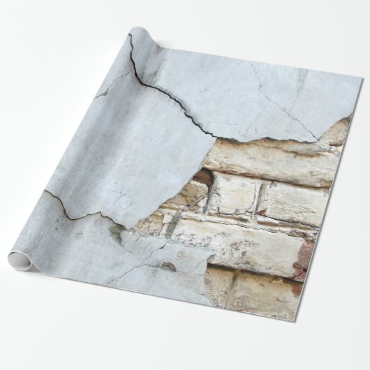 Breken Concrete blokmuur Cadeaupapier (Uitgerold)