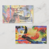 Breken Formulieren van Franz Marc o.b.a. Zerbroche Visitekaartje (Voorkant / Achterkant)