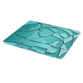 Breken glas Blauwgroen glas Snijplank (Hoek)