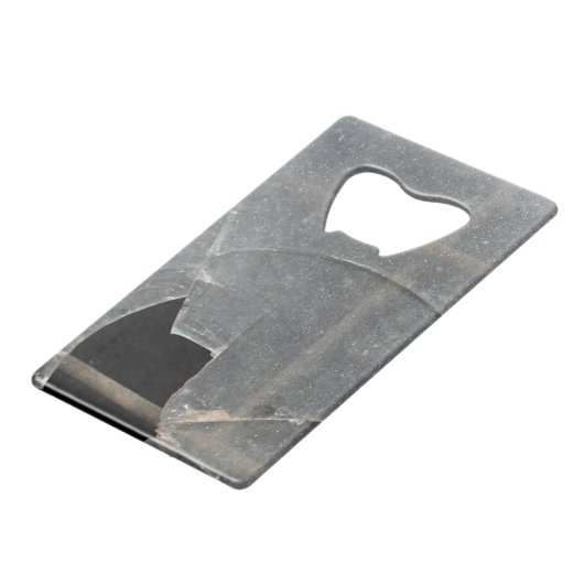 Breken glas creditkaart flessenopener (Achterkant Gekanteld)