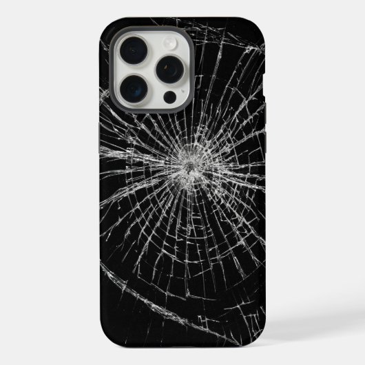 Breken glas iPhone hoesje (Achterkant)