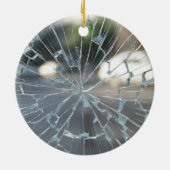 Breken glas keramisch ornament (Achterkant)