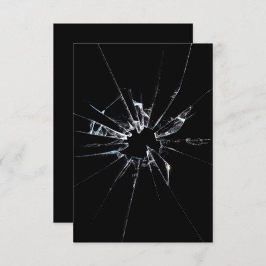 Breken glas nr. 1 aankondiging (Voorkant / Achterkant)