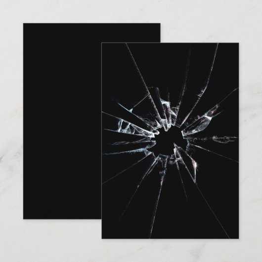 Breken glas nr. 1 informatiekaartje (Voorkant / Achterkant)