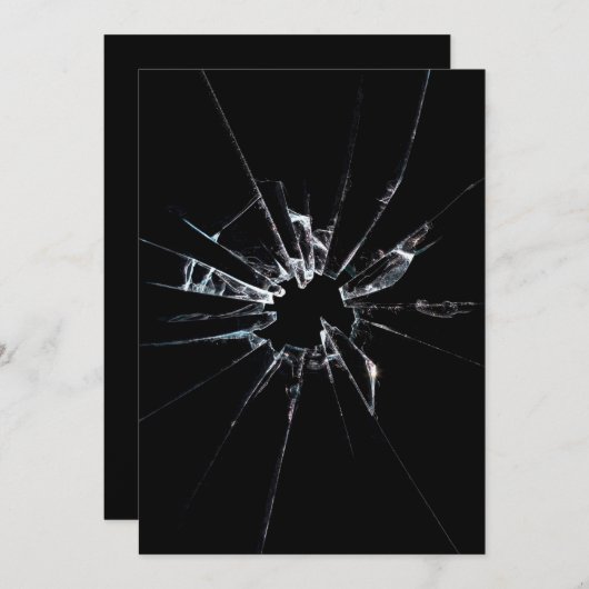 Breken glas nr. 1 kaart (Voorkant / Achterkant)
