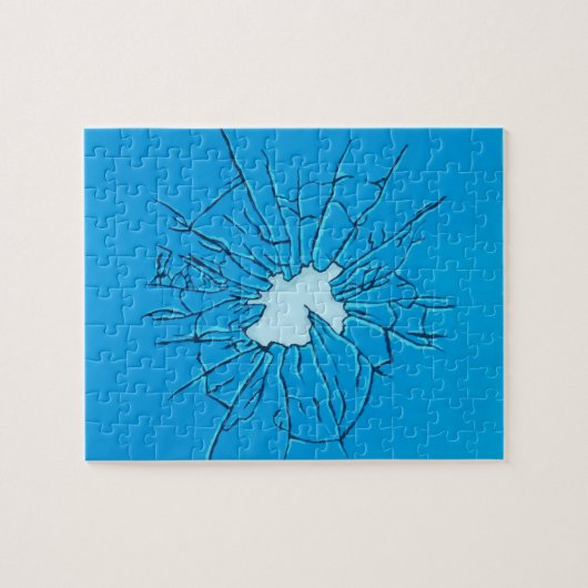 Breken glas schilderen legpuzzel (Horizontaal)