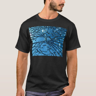 Breken glasontwerp t-shirt