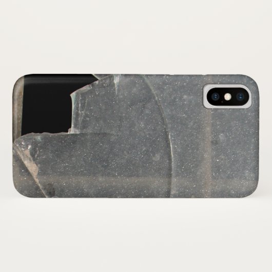 Breken glasvenster met metalen balk Case-Mate iPhone case (Achterkant (horizontaal))