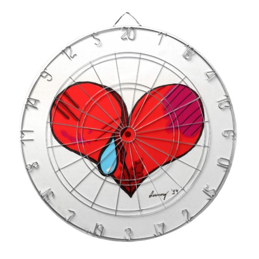 Breken hartdartboard dartbord (Voorkant)