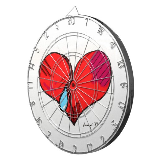 Breken hartdartboard dartbord (Voorkant Rechts)