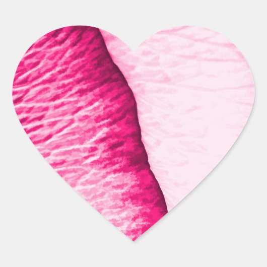 Breken Heart Roos Petal Pattern Hart Sticker (Voorkant)