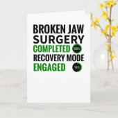 Breken Jaw Fracture Surgery Recovery Gift Kaart (Gele Bloem)