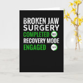 Breken Jaw Fracture Surgery Recovery Gift Kaart (Gele Bloem)