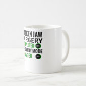 Breken Jaw Fracture Surgery Recovery Gift Koffiemok (Voorkant rechts)