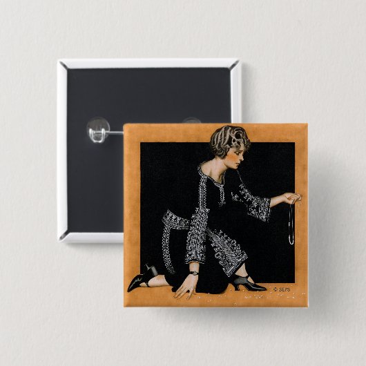 Breken Ketting Vierkante Button 5,1 Cm (Voorkant /achterkant)