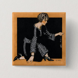 Breken Ketting Vierkante Button 5,1 Cm